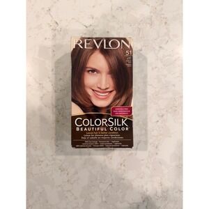 Revlon ColorSilk 51 Light Brown Permanent Hair Color Ammonia-Free Discontinued